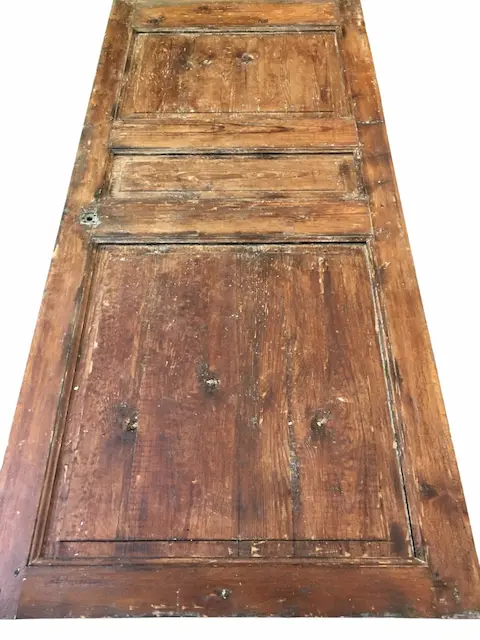 porte en bois ancienne décapée
